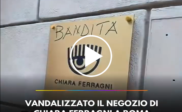Vandalizzato il negozio di Chiara Ferragni in centro a Roma – IL VIDEO