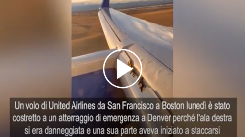 “L’ala si sta staccando”, passeggero filma il terrore sul volo – IL VIDEO